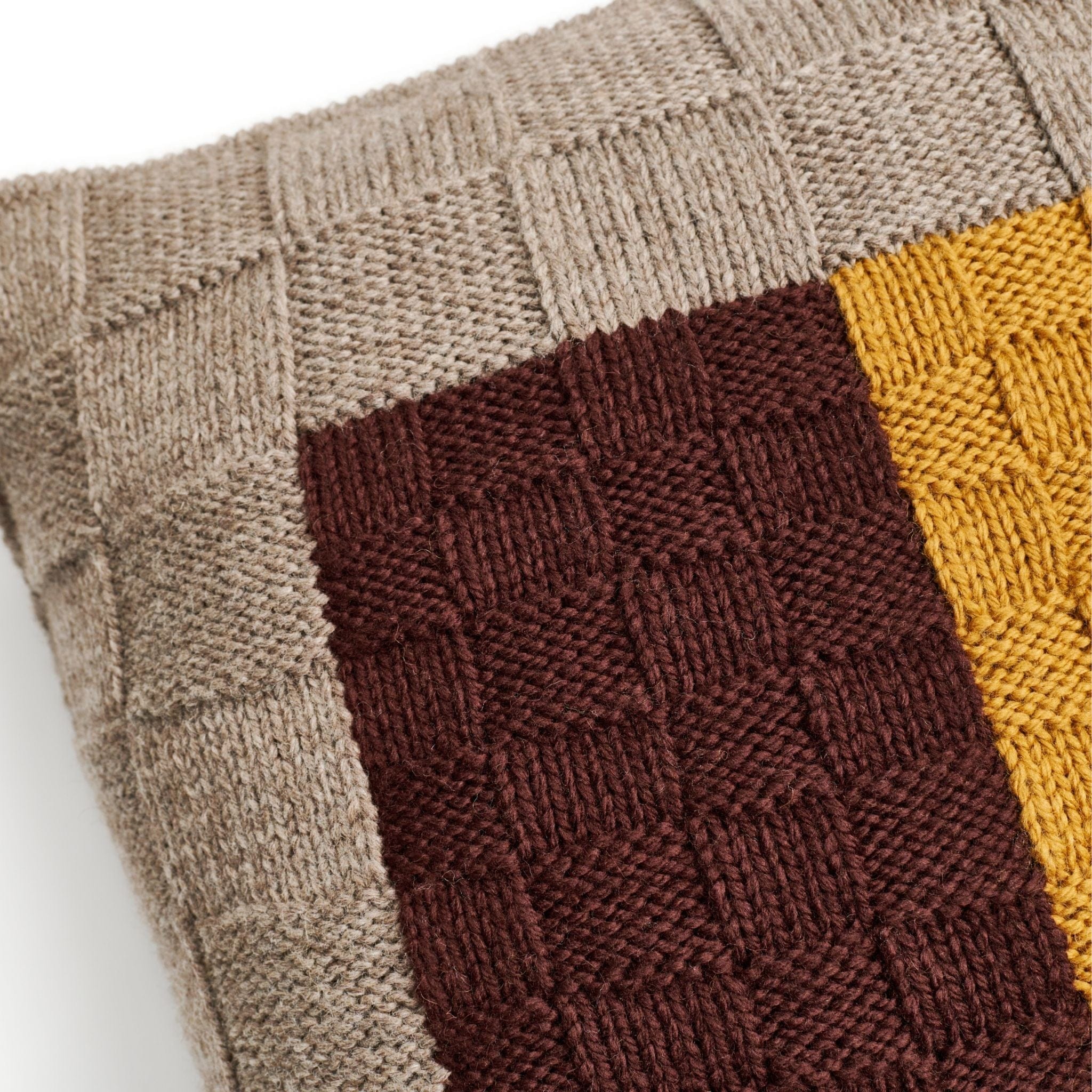 Andes Topaz Hand Knitted Andes Wool Pillow