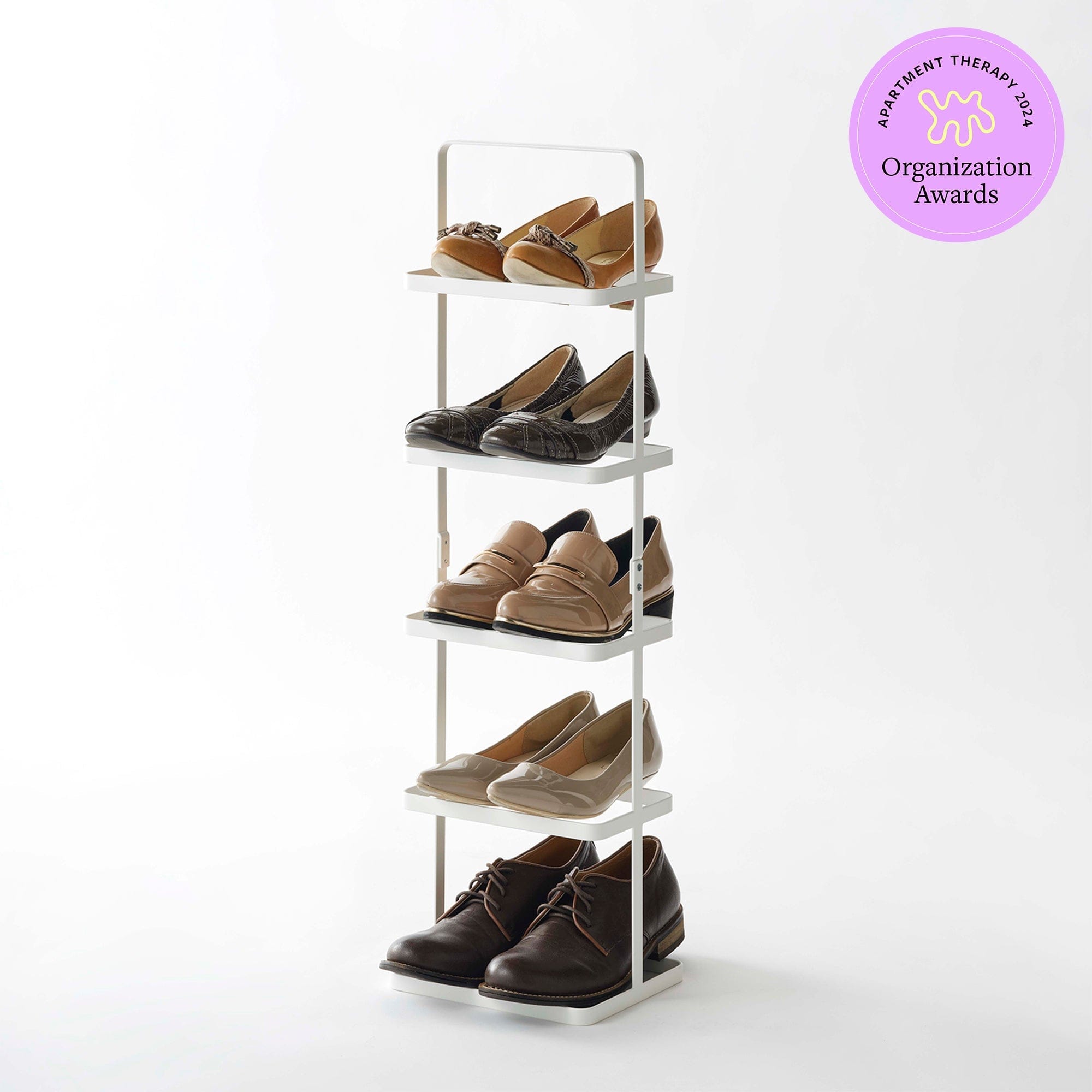 Shoe Rack (31" H) - Steel in White