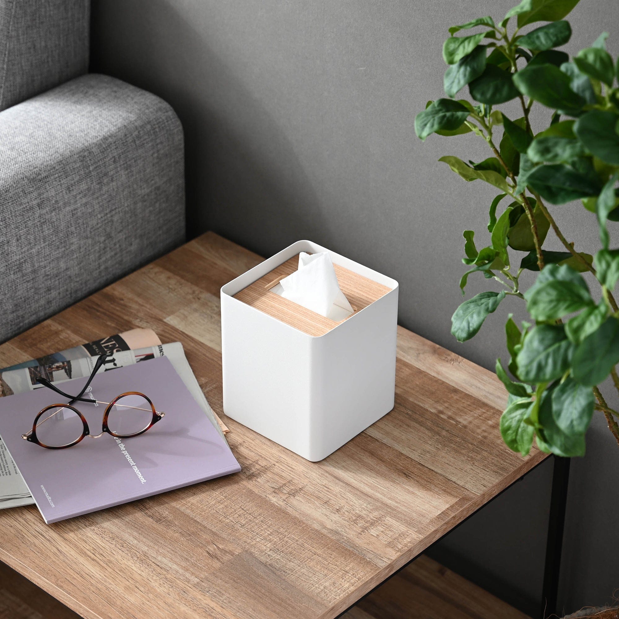 Tissue Box Cover - Square - Steel