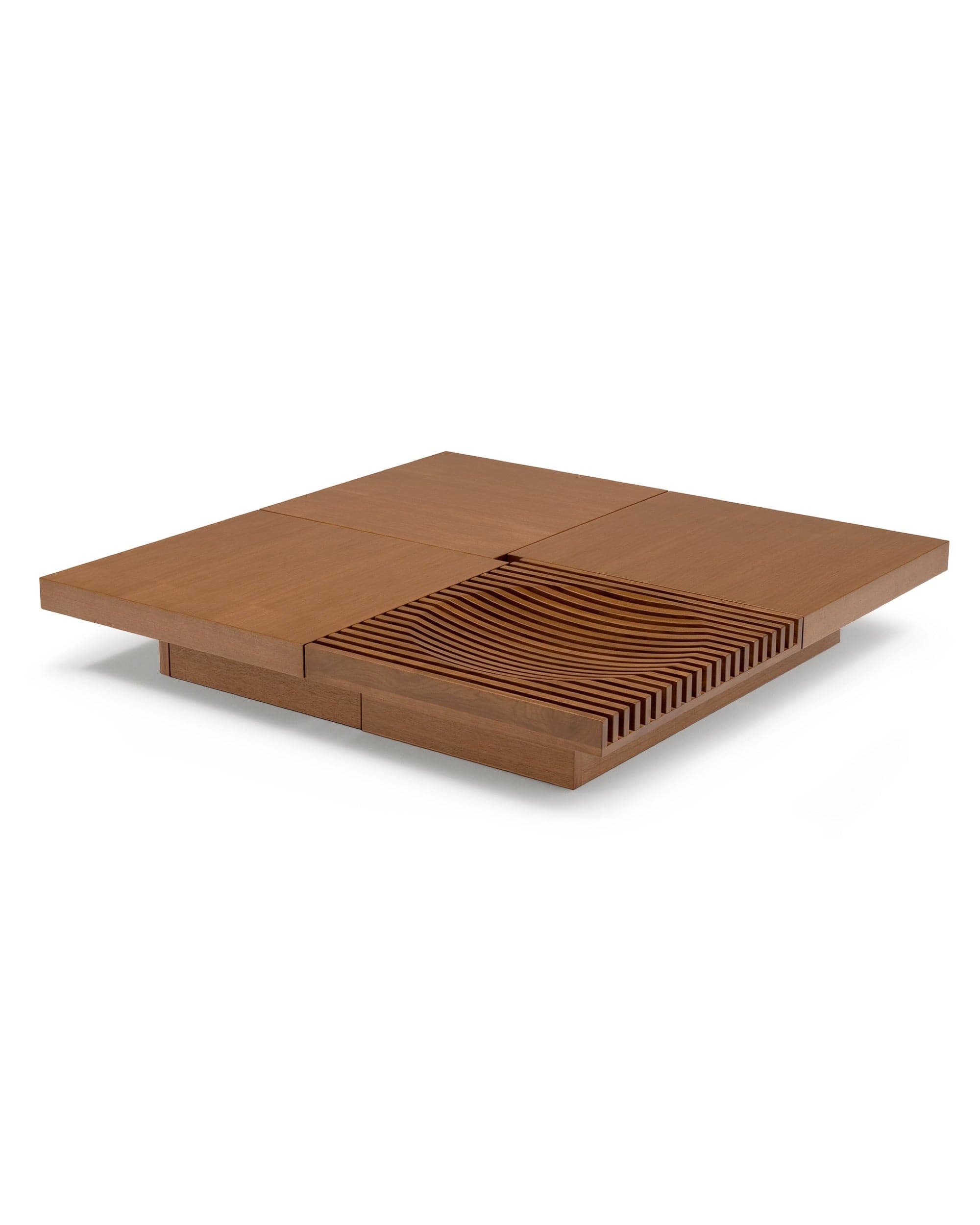 BARRINGER Slide Coffee Table Walnut Natural by CondeHouse