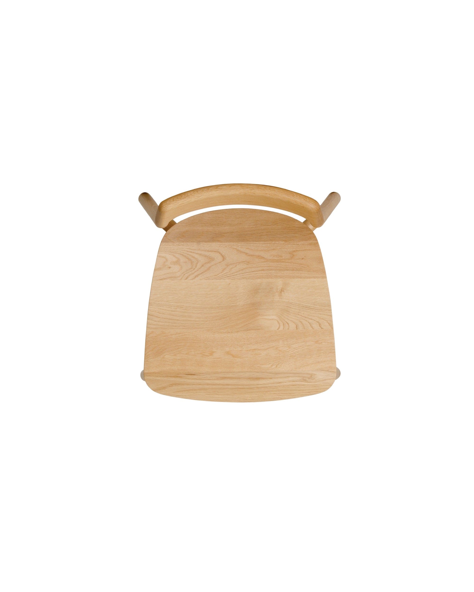 KORENTO Side Chair (Wooden Seat) in Japanese Oak Natural, by CondeHouse view from above