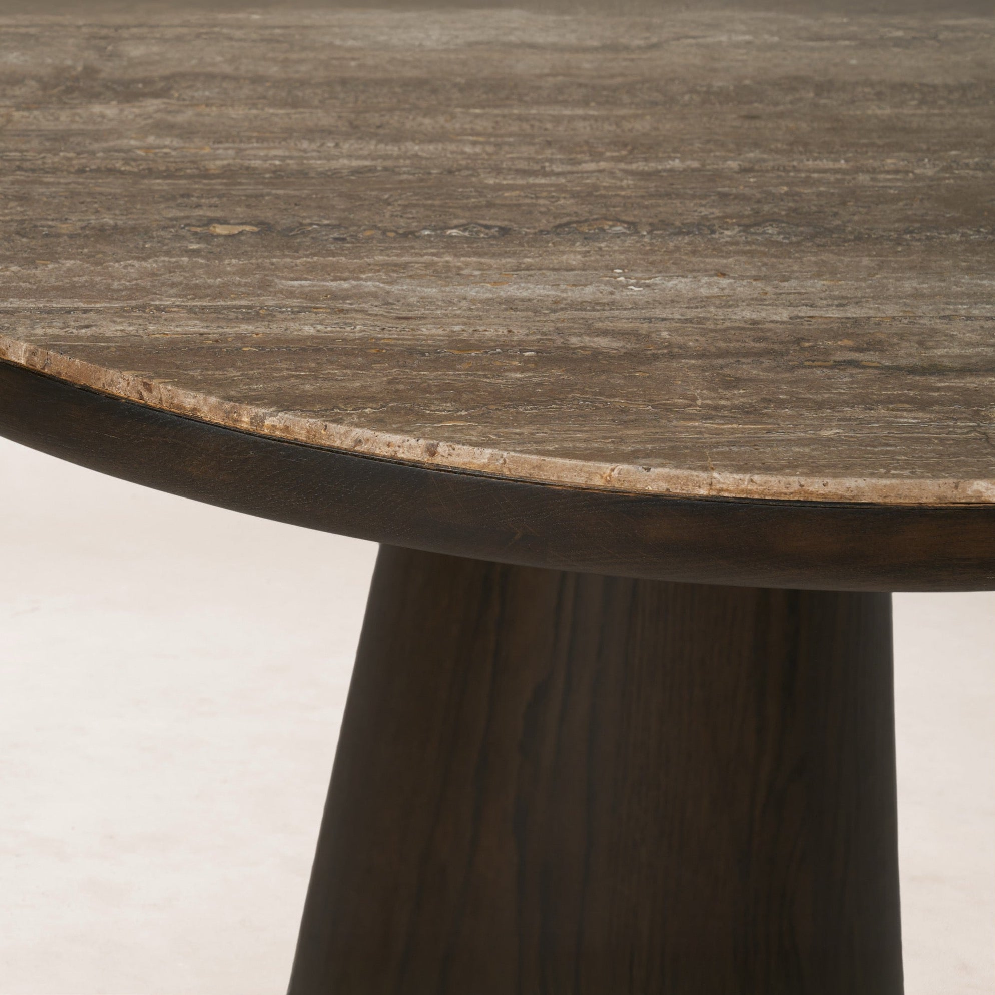 Eik Round Dining Table - Watercolor Black