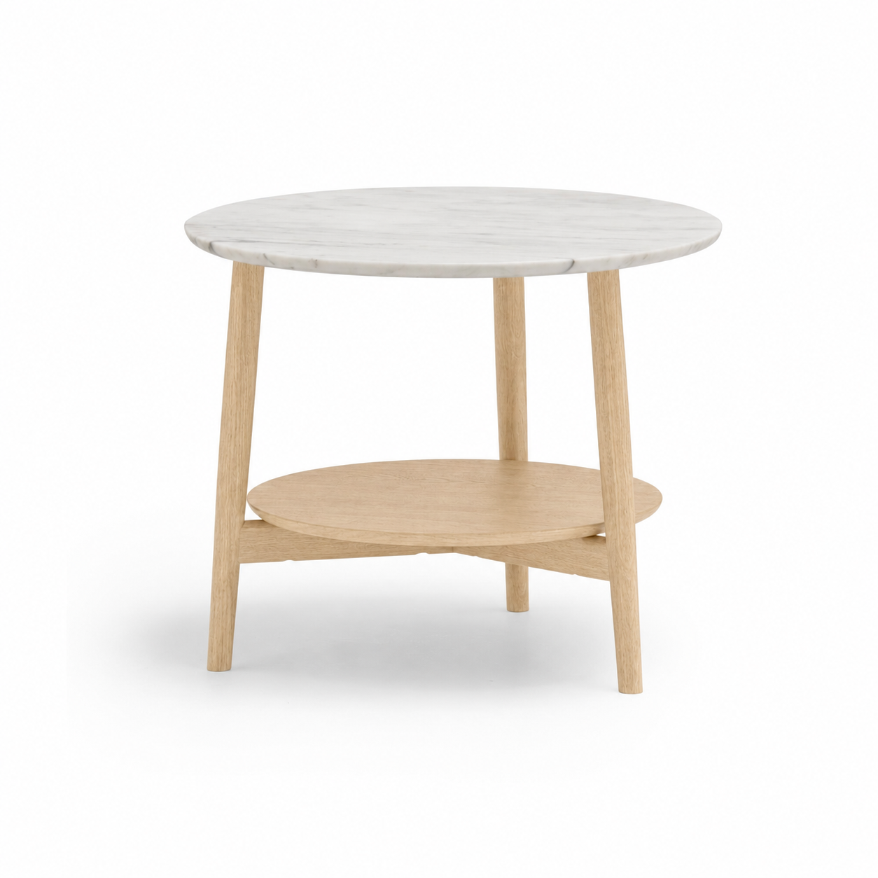 KAMUY 23" Round Side Table (Marble Top)
