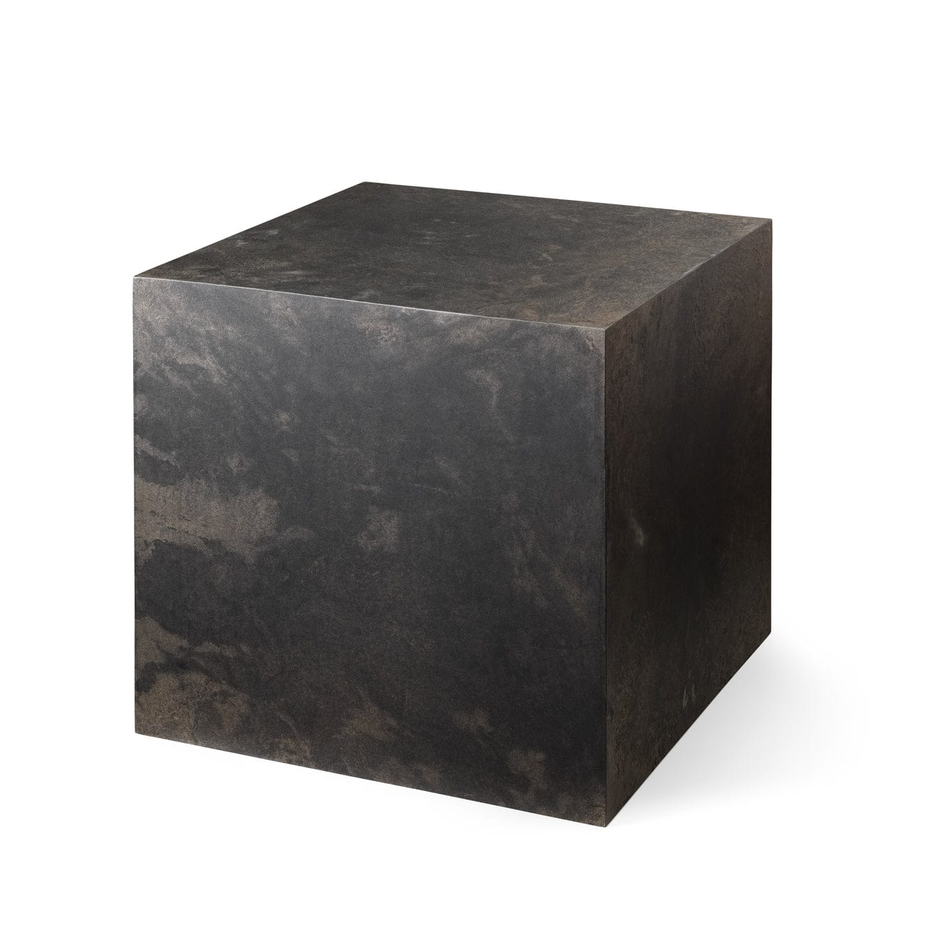 Mater Cube in Coffee Waste Black sustainable furniture made from recycled materials