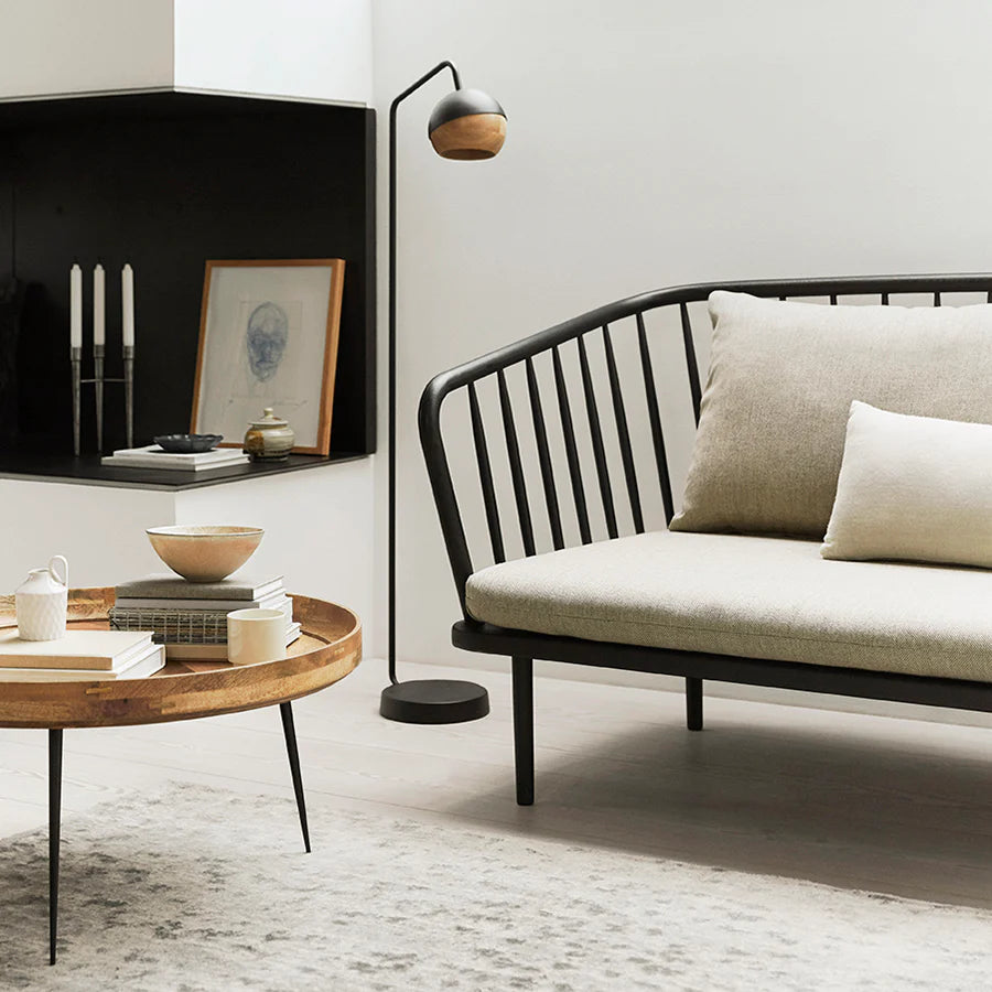 Mater Bowl Table Large in modern living room with Japandi furniture