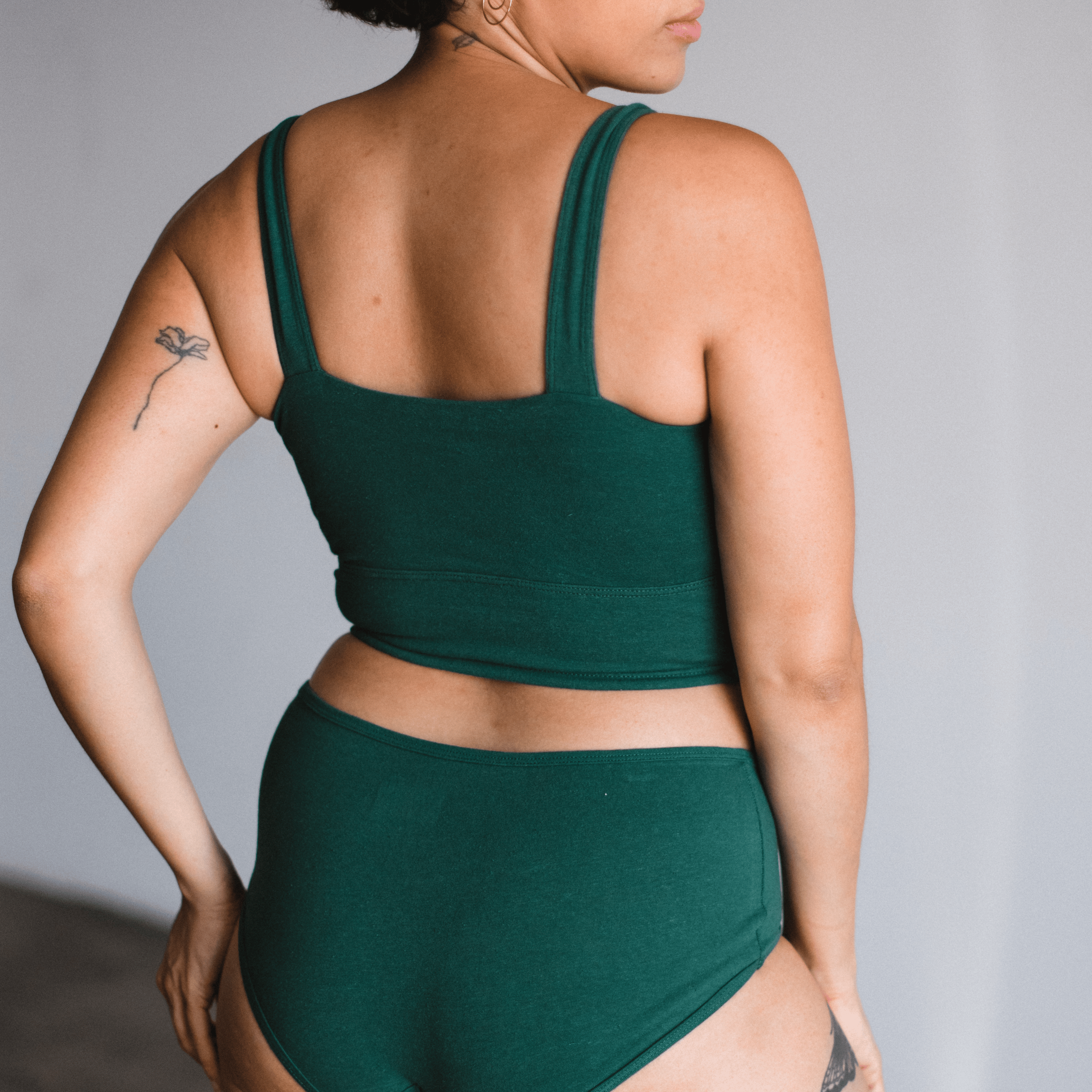 Organic Cotton Square Neck Bralette