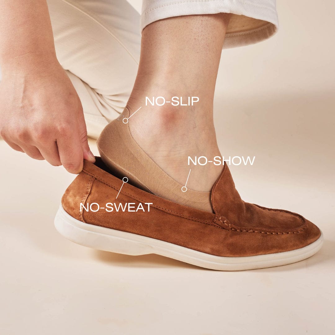 Unisex Cotton No Show Socks — 3-Pack — Multi-Color