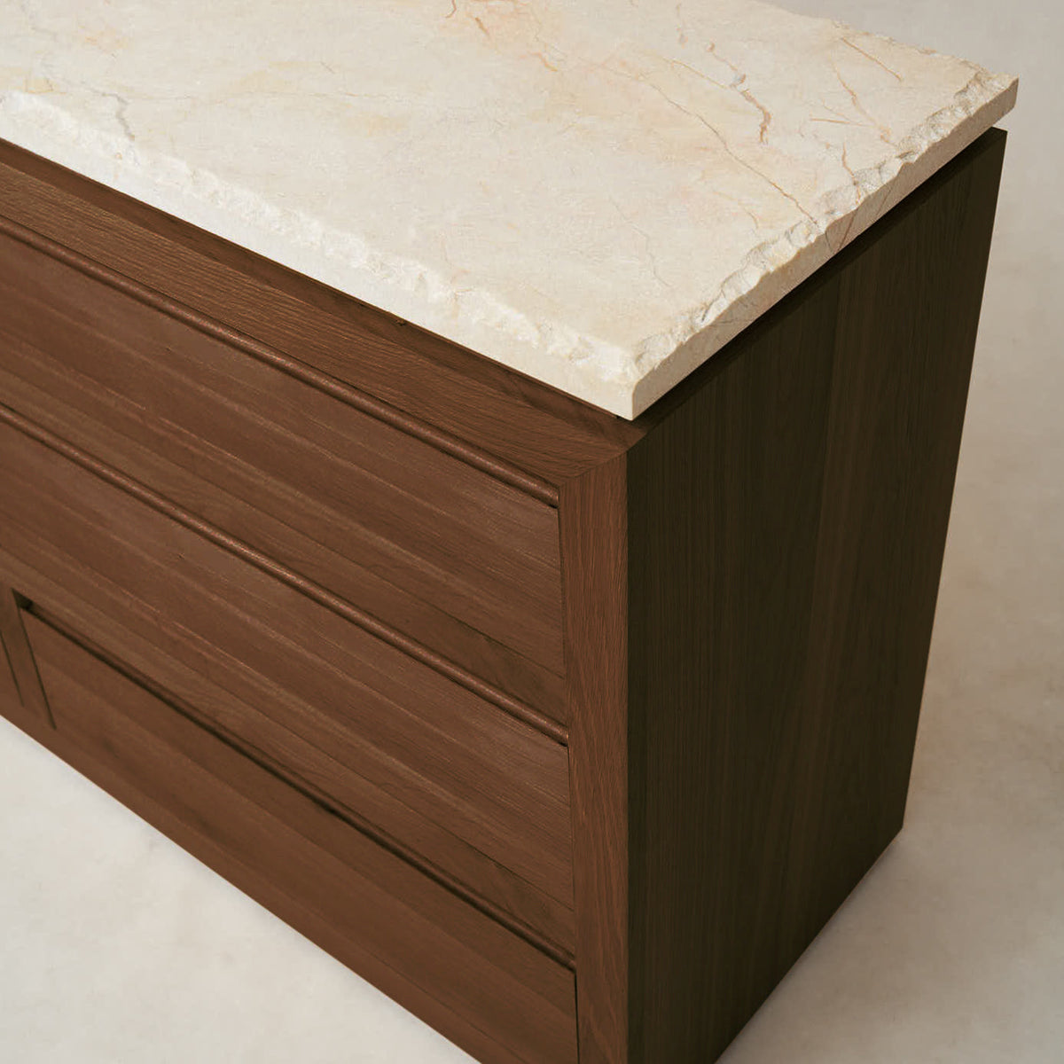 Sofita Marble Dresser - Mocha