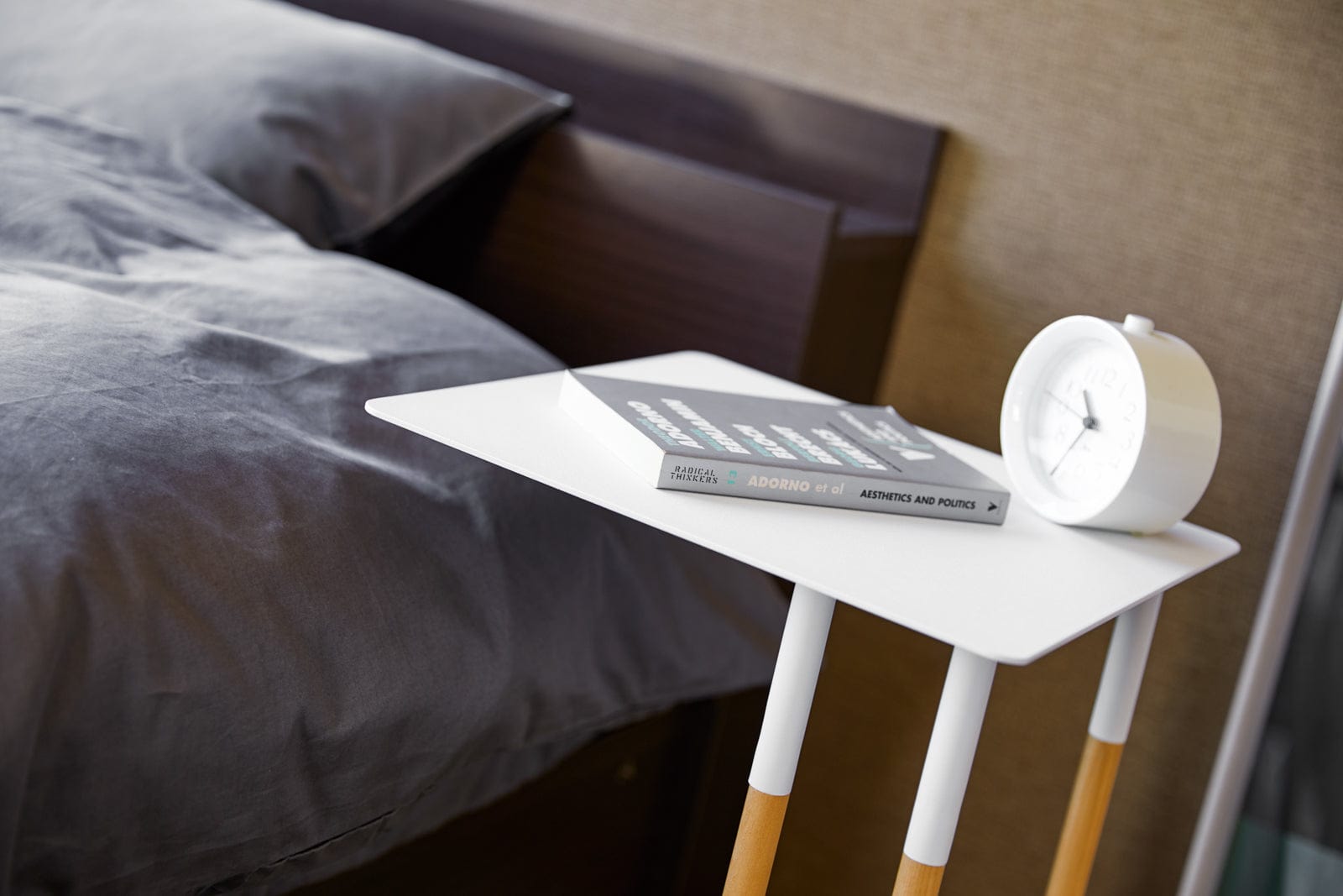 C Side Table (22" H) - Steel & Wood