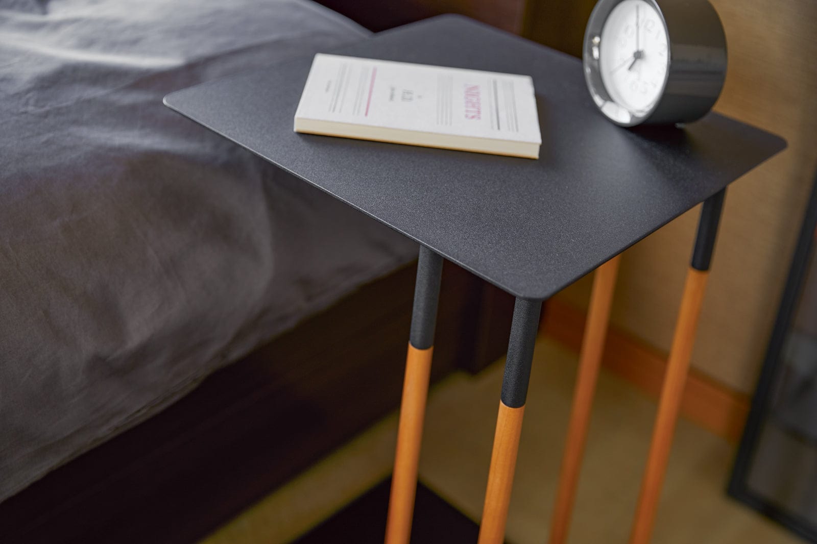 C Side Table (22" H) - Steel & Wood