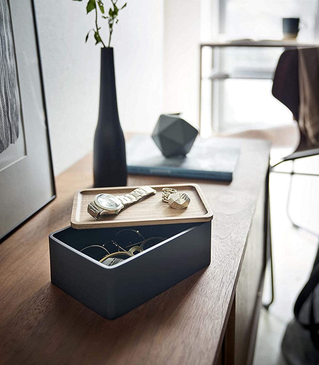 Accessory Box with Wooden Lid