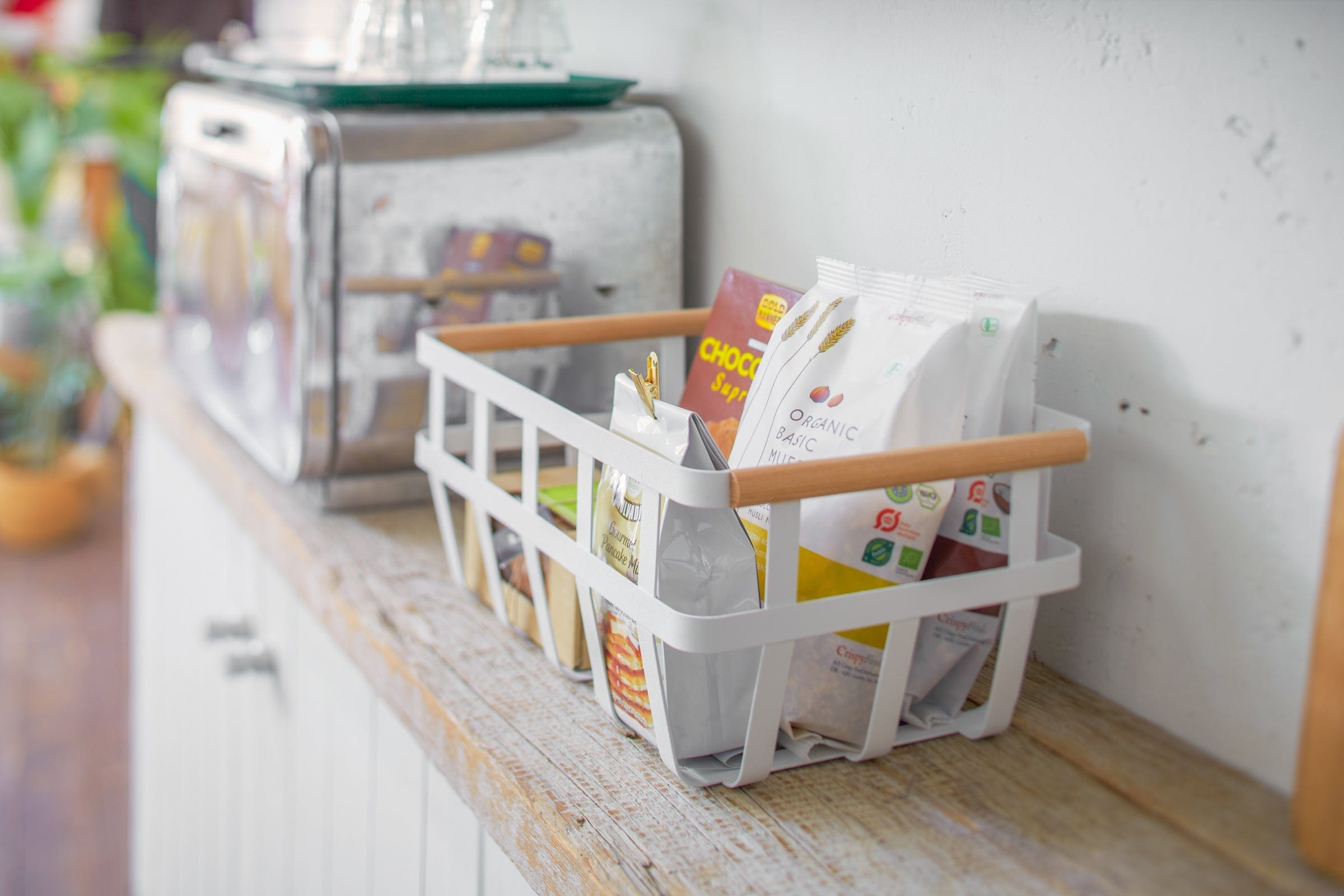 Storage Basket - Steel + Wood