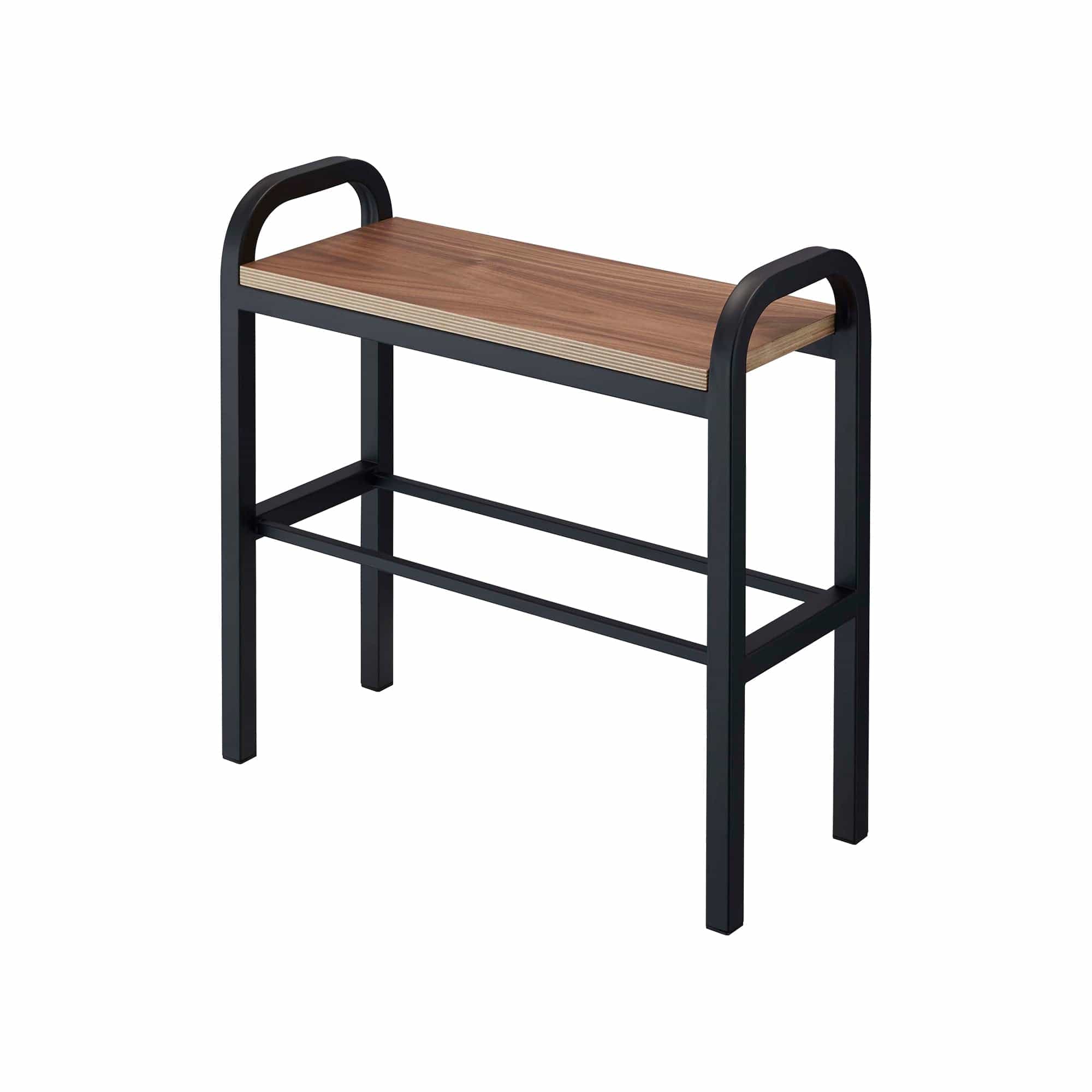 Shoe Organizer & Bench (18" H) - Steel + Wood