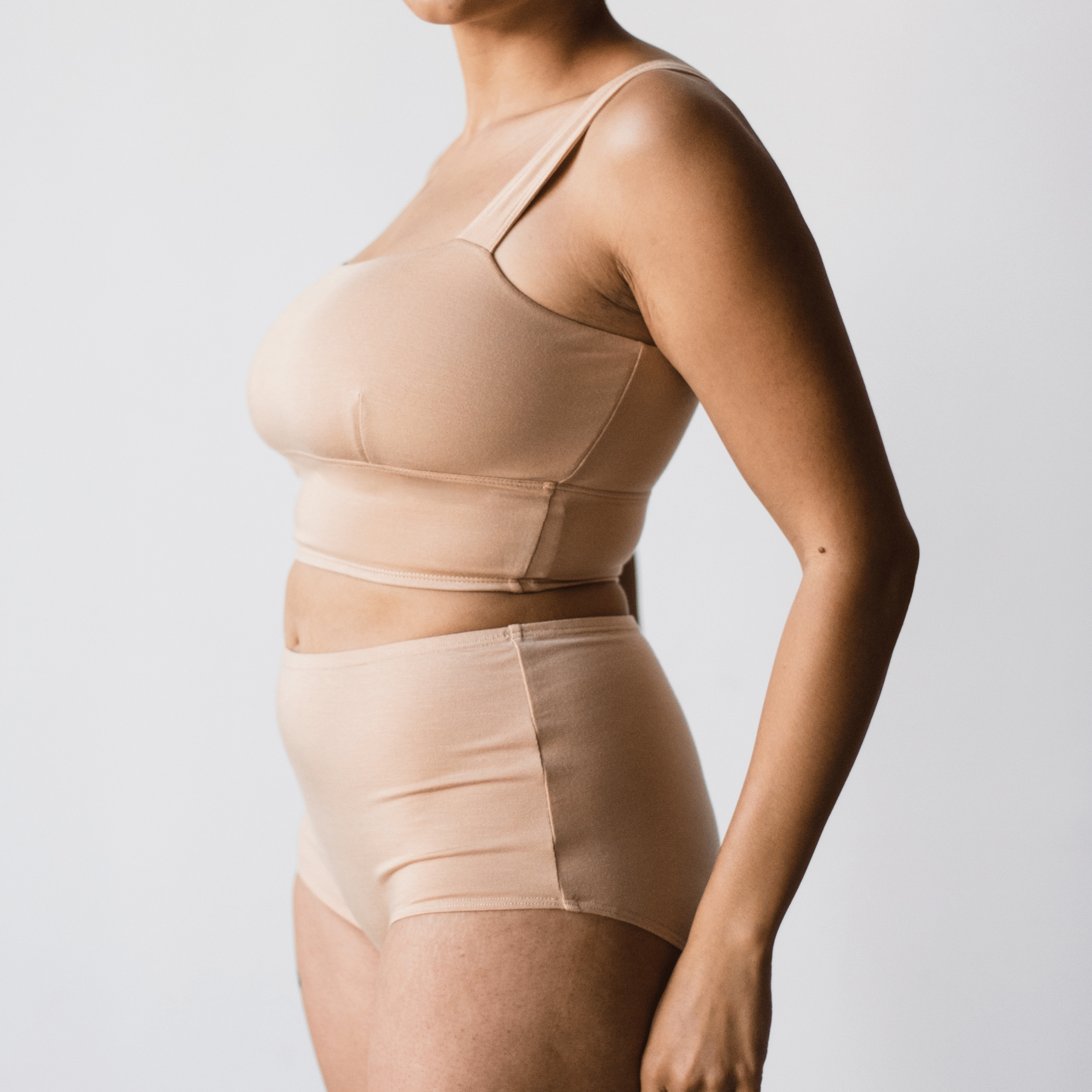 Organic Cotton Square Neck Bralette
