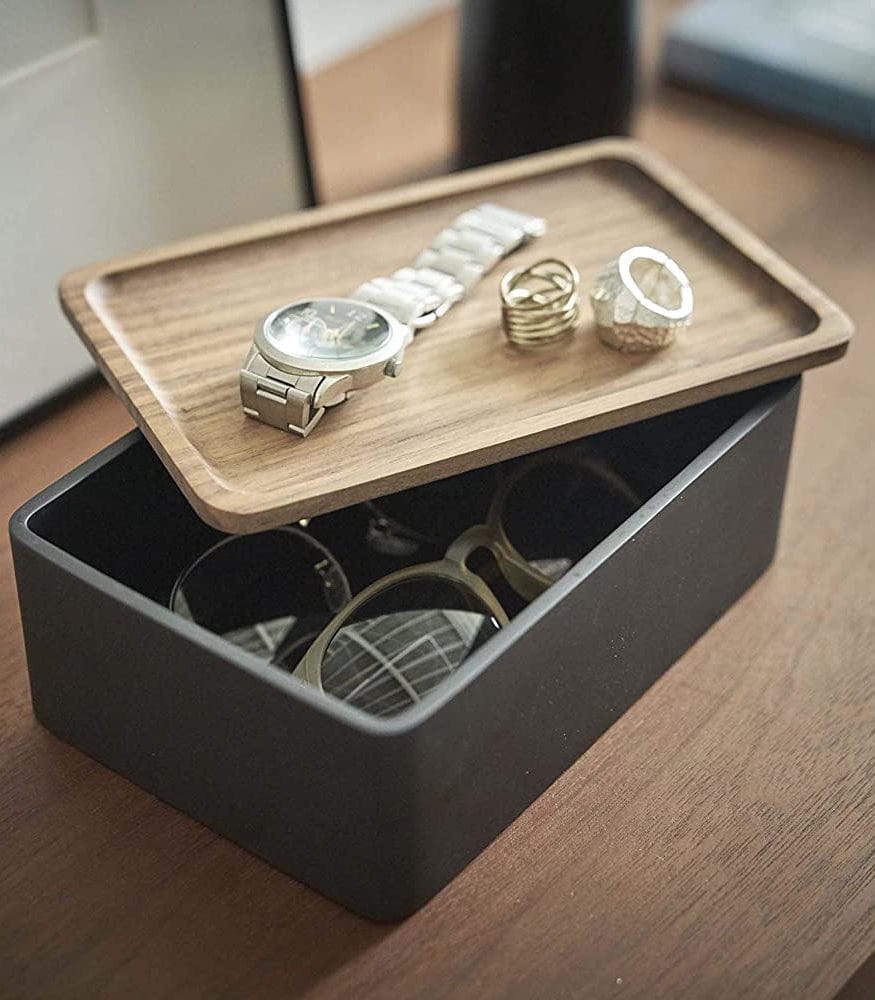 Accessory Box with Wooden Lid