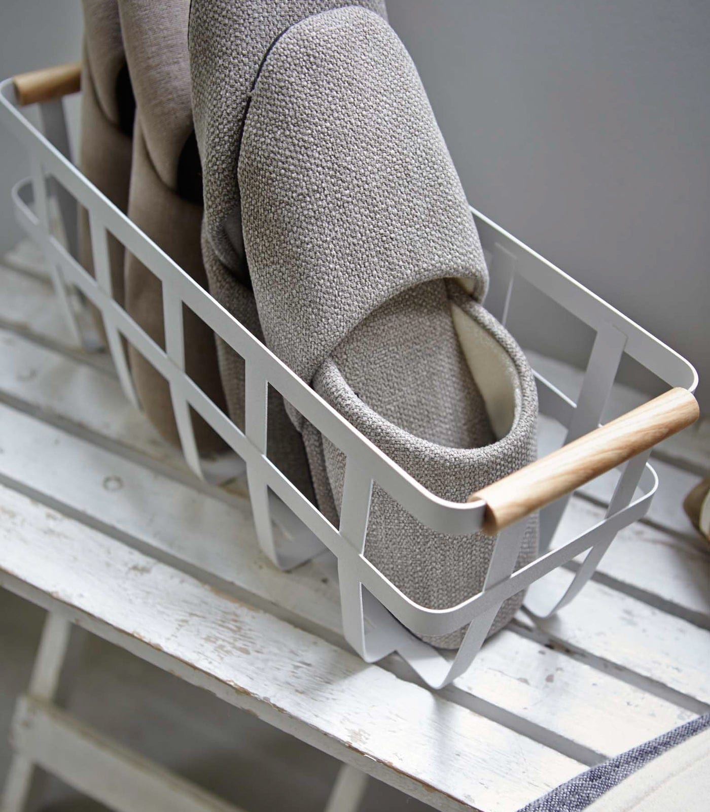 Storage Basket - Steel + Wood