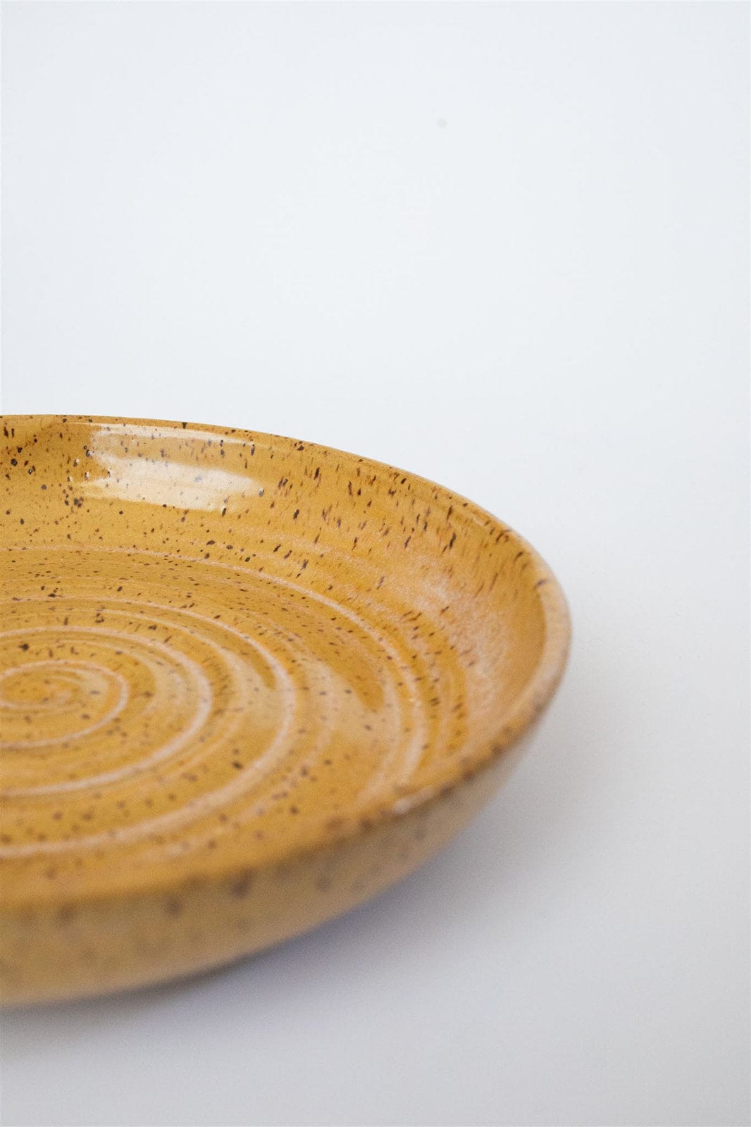 Handmade ceramic pasta bowl in earthenware by KJ Pottery, Japandi dinnerware