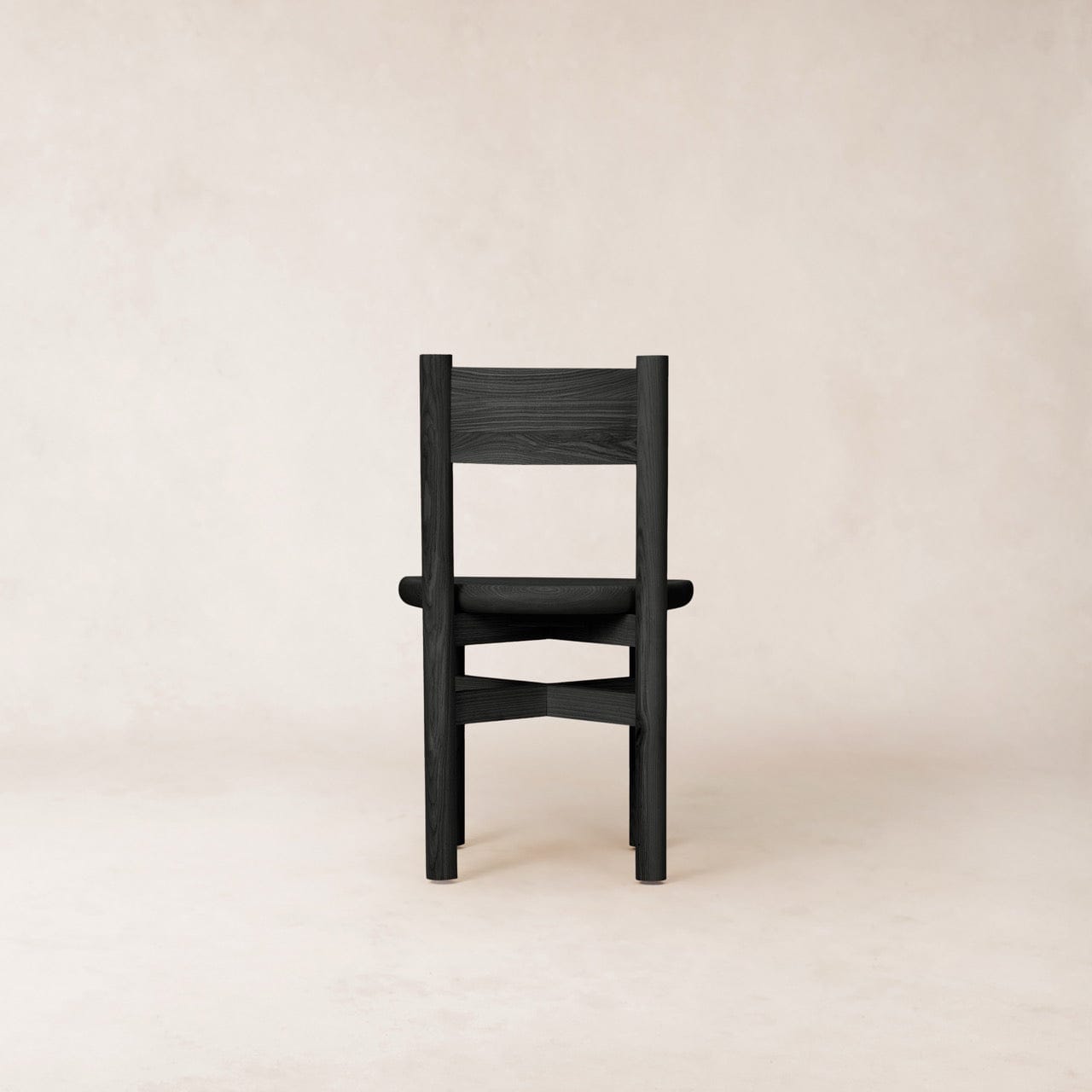Teddy Wood Dining Chair - Black