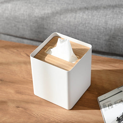 Tissue Box Cover - Square - Steel