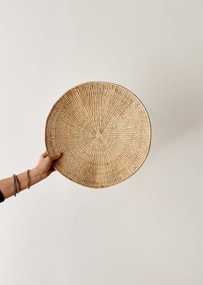 Lily Pad Solid Weave Wall Basket