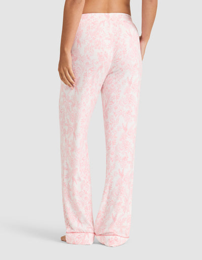 Women's Bamboo Stretch-Knit Short Sleeve & Pant Pajama Set