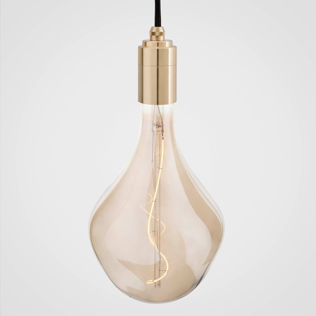 Linear Triple Pendant in Brass + Voronoi II