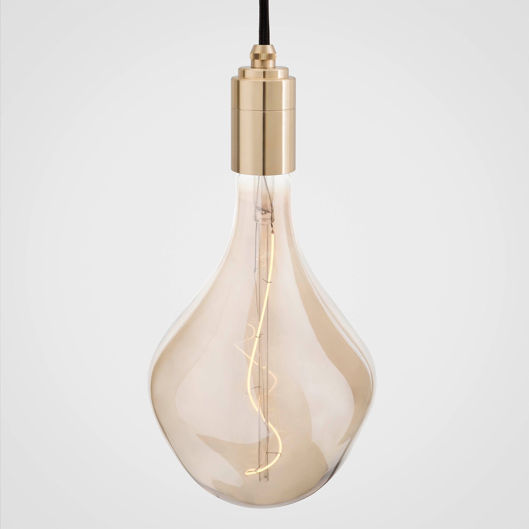 Linear Triple Pendant in Brass + Voronoi II