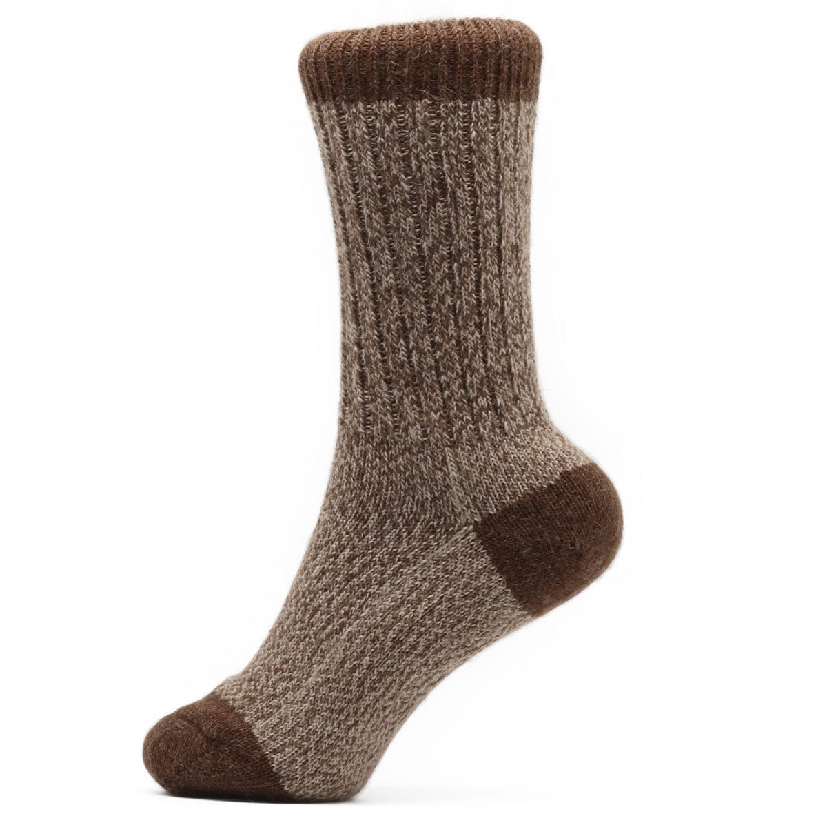 Breathable alpaca wool boot socks for year-round wear