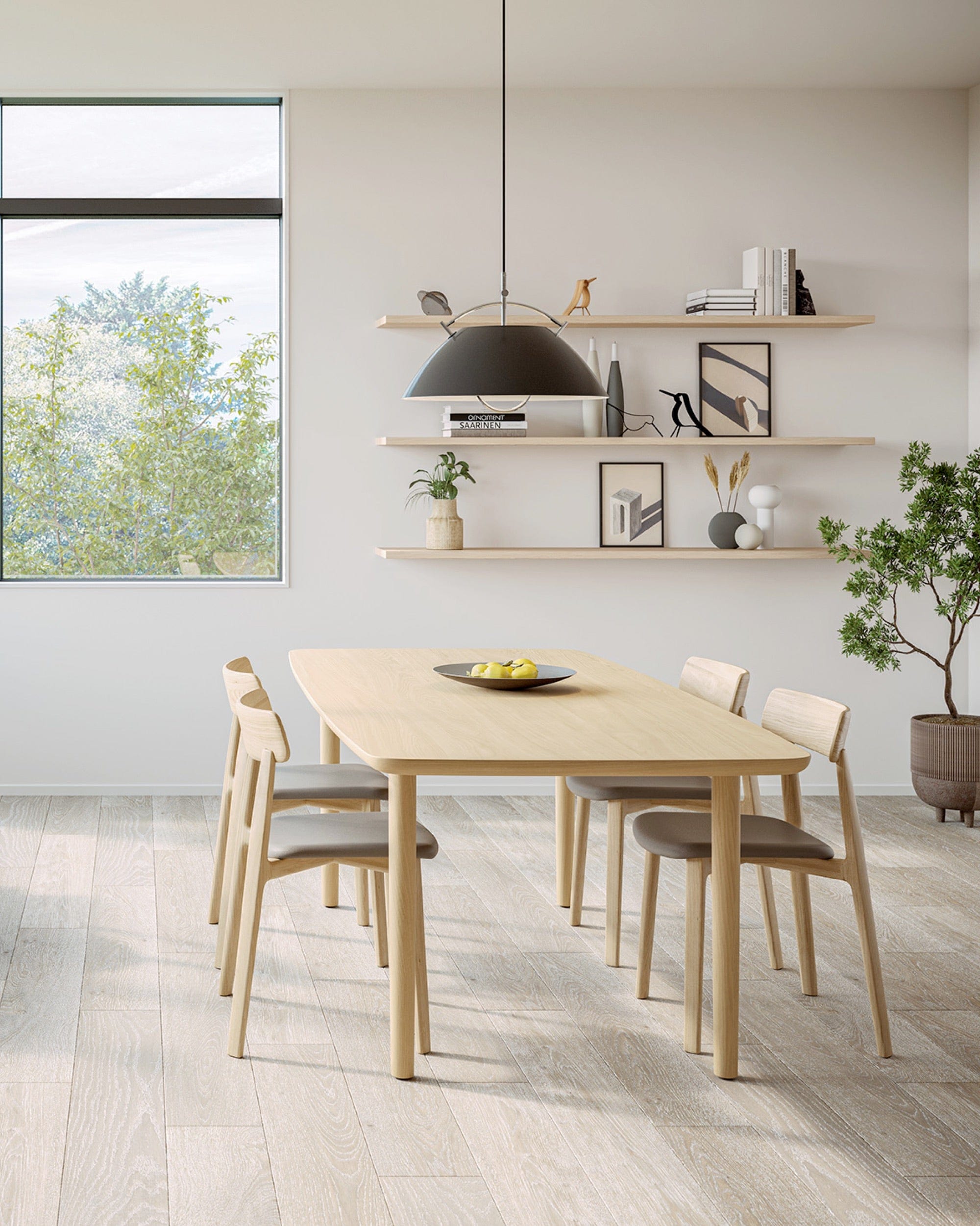 AATOS Stacking Chair Upholstered Back (Upholstered Seat) by CondeHouse available at Japandi Supply House
