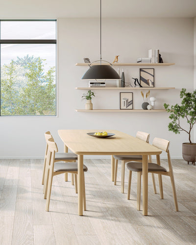 AATOS Stacking Chair Upholstered Back (Upholstered Seat) by CondeHouse available at Japandi Supply House
