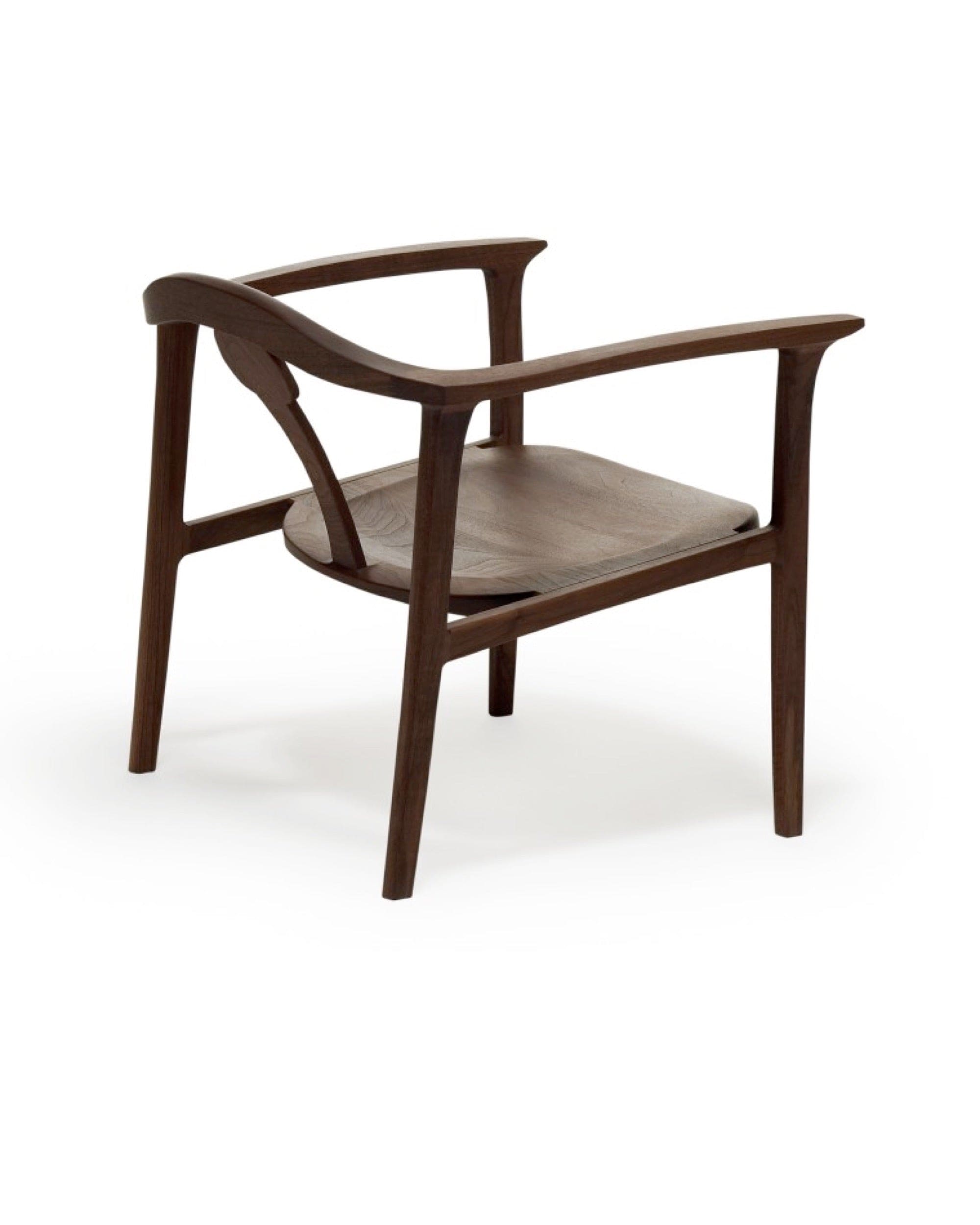 NAGARE Armchair rear view highlighting curved backrest and arms