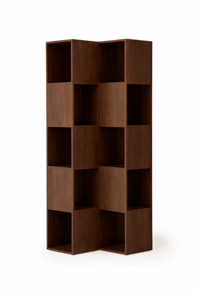 FOLD Shelving 5-2 Japanese Oak Dark Brown