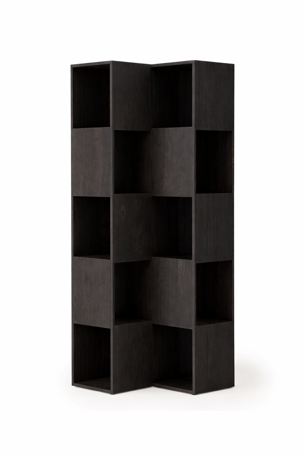 FOLD Shelving 5-2 Japanese Oak Dark Gray