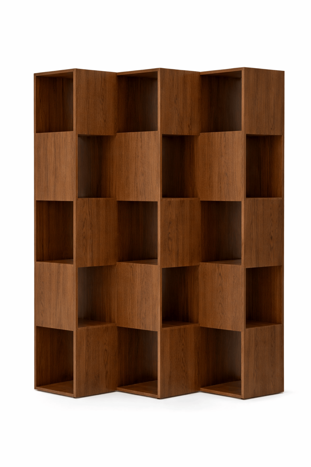 FOLD Shelving 5-3 medium brown Japanese oak finish