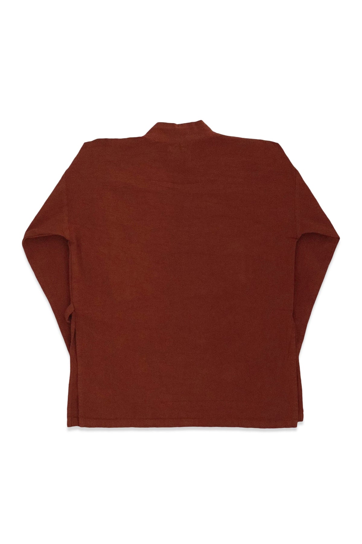 Back product view of the rust-red GI jacket.