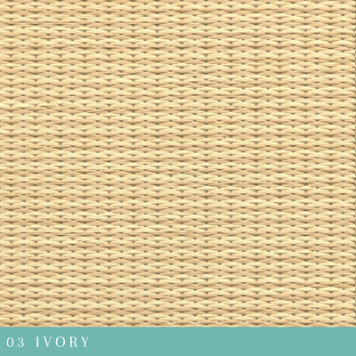 Japandi Tatami Mat — Surface Weave Closeup IVORY