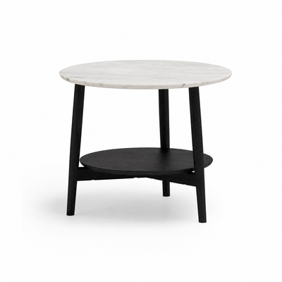 KAMUY 23" Round Side Table (Marble Top)