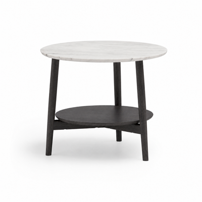 KAMUY 23" Round Side Table (Marble Top)