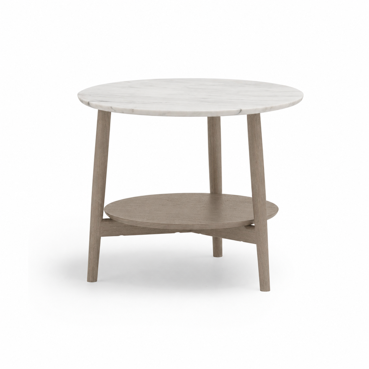 KAMUY 23" Round Side Table (Marble Top)
