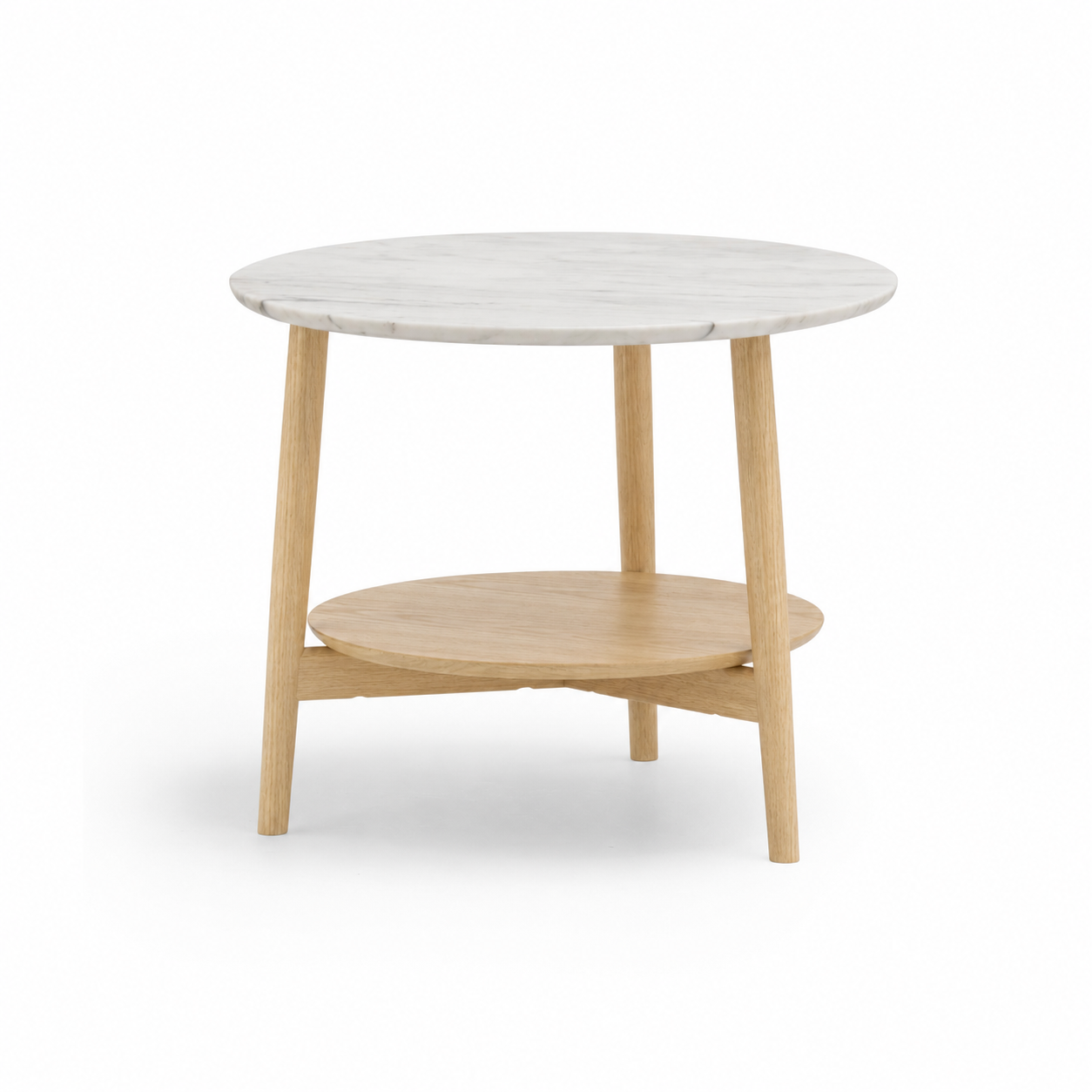 KAMUY 23" Round Side Table (Marble Top)