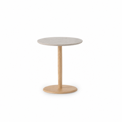 KAMUY 18" Round Side Table (Marble Top)