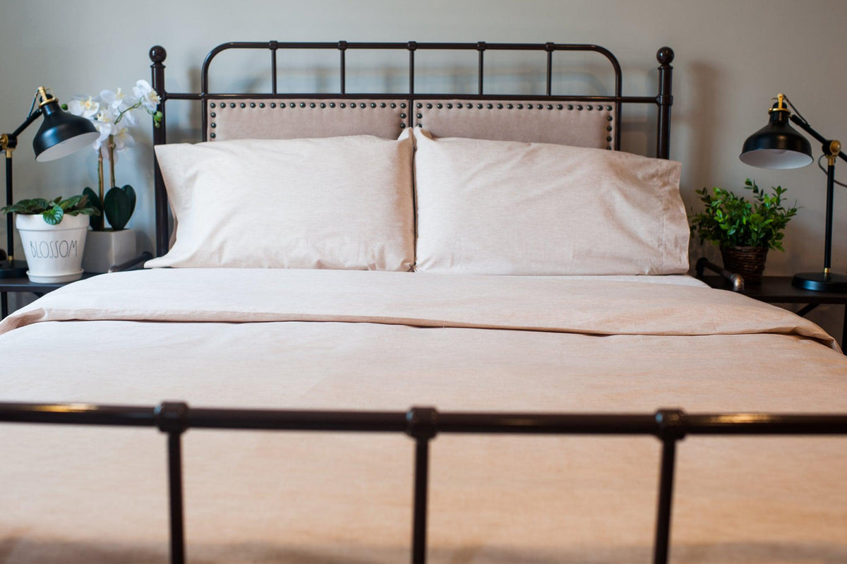 Natural Colored Cotton Bed Sheet Set