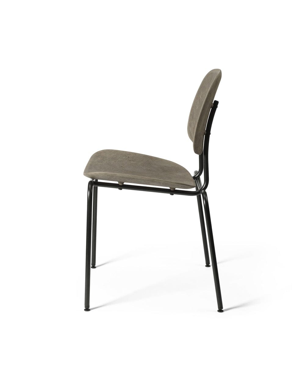 Mater Compound Dining Chair side profile in Coffee Waste Dark