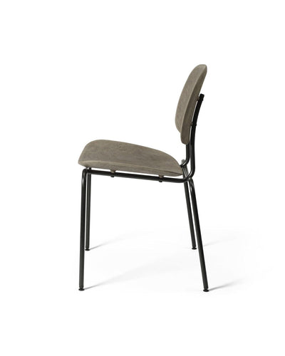 Mater Compound Dining Chair side profile in Coffee Waste Dark