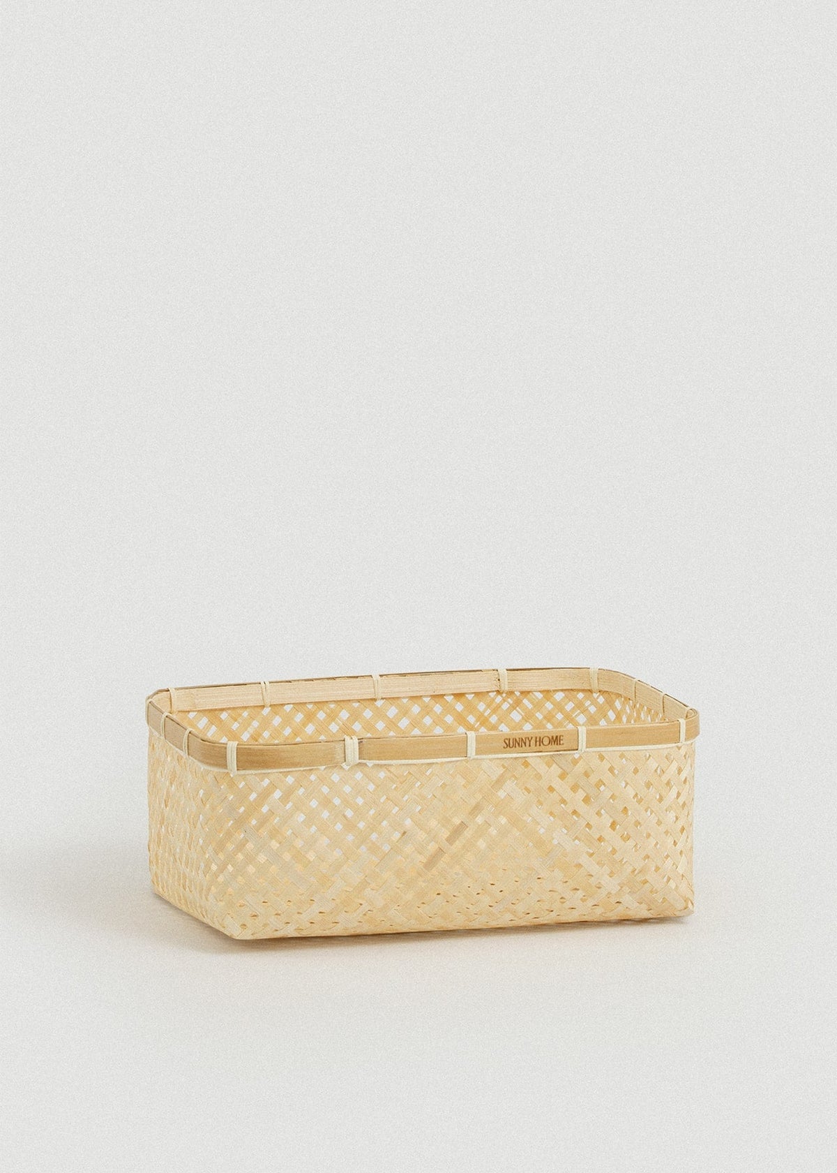 Medium-small Muko basket showing its low profile and gently rounded corners.