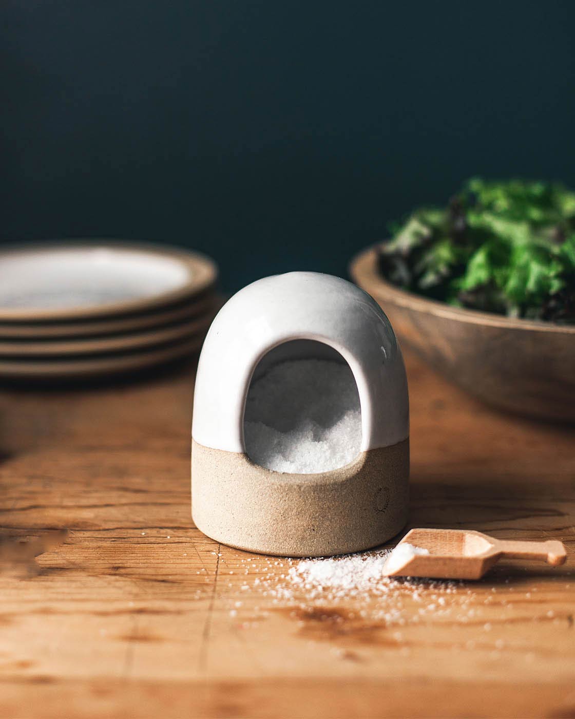 Beehive Salt Cellar & Spoon