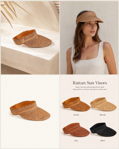 Crafted from natural materials with lasting simplicity, this visor encourages everyday moments in nature while providing practical sun protection.
