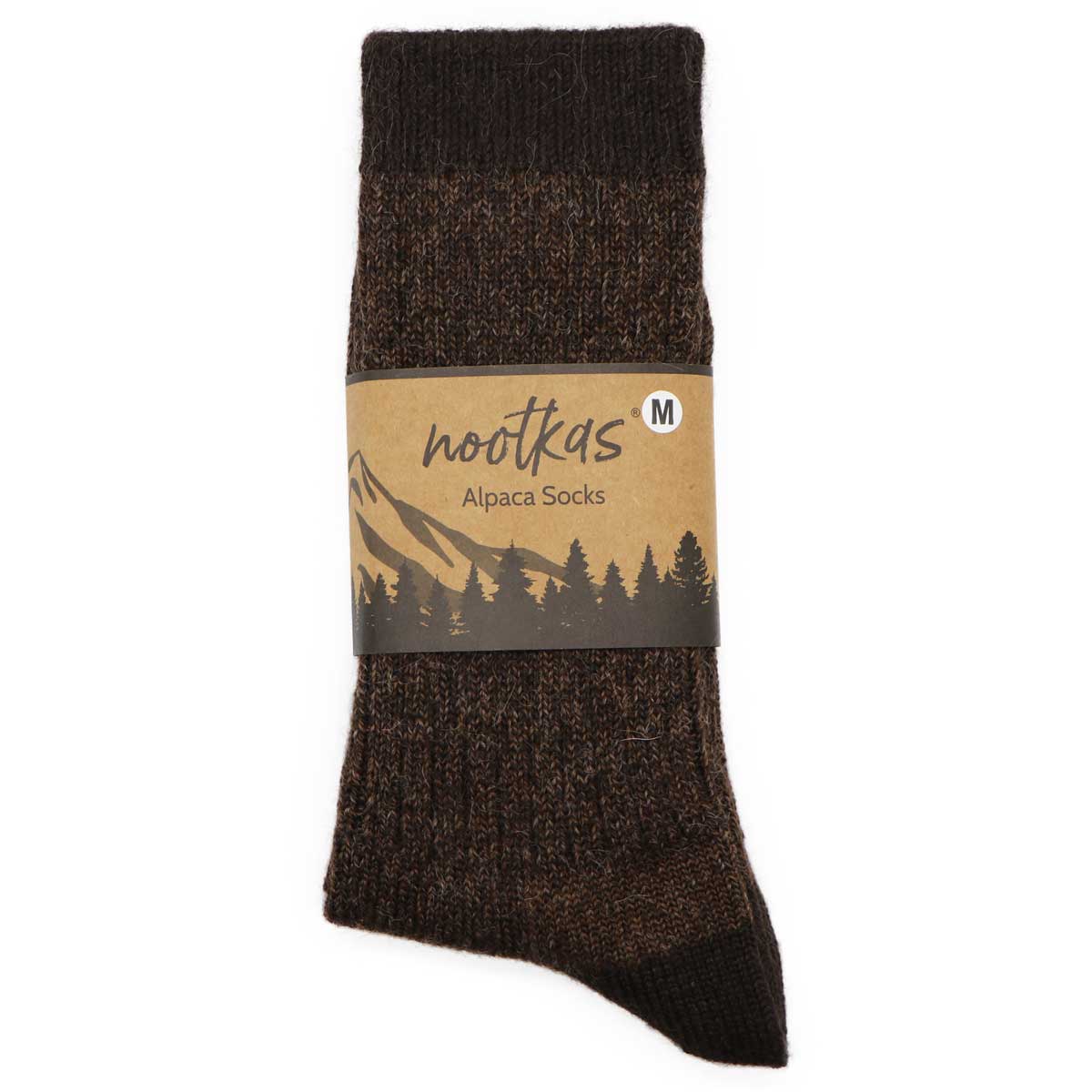 Thick alpaca wool boot socks for cold weather comfort