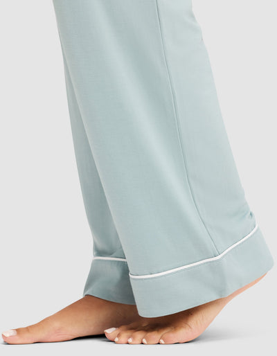 Women's Bamboo Stretch-Knit Short Sleeve & Pant Pajama Set