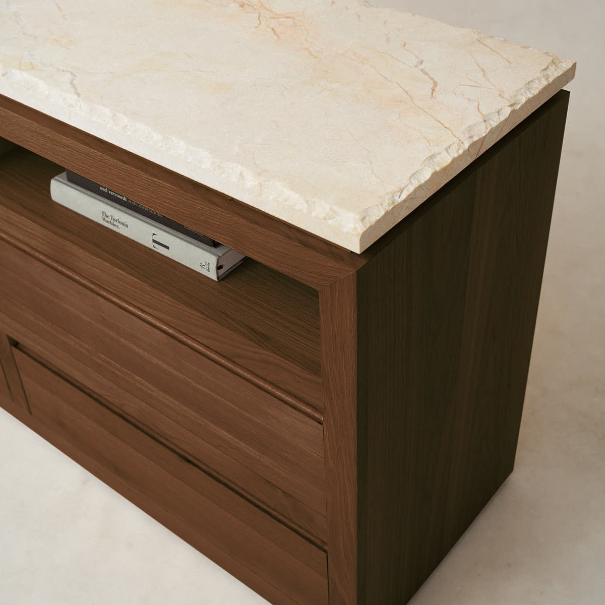 Sofita Marble Dresser - Mocha